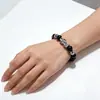 Pulsera de Obsidiana Natural, Pulsera Pixiu de Ágata Negra, Pulsera de Ojo de Tigre Amarillo para Hombre, Regalo para Novio, Pulsera de Cuentas