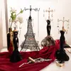 Soporte de Exhibición de Joyería con Mini Modelo de Retrato Personalizado con Bandeja Soporte para Joyas Estante de Almacenamiento de Joyas
