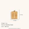 Colgante de acero inoxidable chapado en oro de 18 quilates con forma de perla y forma de estrella de Bamang para mujer, estilo transfronterizo europeo y americano.