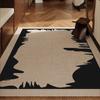 Alfombra Antigua Media Felpudo para Puerta de Entrada Estilo Retro Americano Felpudo para Piso de Puerta de Entrada Alfombra Antideslizante para Entrada Alfombra Doméstica para Piso Puerta Exterior