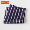 Bolsillo de la Camisa del Traje Bufanda Banquete de Bodas Negocios Poliéster Seda Bufanda Cuadrada Pequeña Pañuelo de Bolsillo Fábrica de Shengzhou Pañuelo Rayado para Hombres