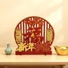 Novo Cartão de Decoração Pendente de Nó Chinês Composto Pingente de Caractere da Fortuna para Entrada da Sala de Estar, Inauguração de Casa e Decoração de Ano Novo