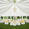 Cortina Elástica de Poliéster Transfronteiriça Decoração de Gaze para Fundo de Casamento Cortina de Fundo Anti-Rugas Floresta Cortina para Arco de Teto Cortina de Porta