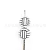 Cuentas de Madera Impresas 16mm Fútbol Baloncesto Béisbol Voleibol Tenis Rugby Niños DIY Accesorios para Joyería Hecha a Mano