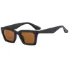 Nuevas gafas de sol cuadradas pequeñas de estilo ins, europeas y americanas, a la moda para fotografía callejera, que hacen que la cara se vea más pequeña y tienen un alto atractivo estético, adecuadas para viajes y ciclismo