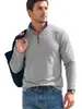 Moletom com Meio Zíper e Manga Longa Liso Masculino Amazon Primavera/Outono Comércio Exterior Gola Alta Casual Esportivo ao Ar Livre
