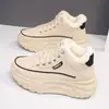 Zapatos Chunky de Papá para Mujer 2026 Otoño/Invierno Nuevo Estilo Cálidos de Algodón con Felpa Zapatos Deportivos Casuales Versátiles de Moda Q038