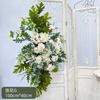 Boda Blanco y Verde Fila de Flores Colgantes Flor de Simulación Mori Arreglo de Boda Propuesta Jardín de Niños Accesorios Bola de Flores Falsas Decoración Flor Seca