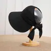 Sombrero de Sol de Estilo Coreano con Ala Ancha, Media Parte Superior, Protección Solar para Mujer, Sombrero de Sol para Exteriores de Verano, Protección UV, Sombrero de Sol Estilo Vacaciones