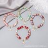 Pulsera de cola de pez con degradado de esmalte de color ráfaga de cristal para mujer, diseño pequeño público de verano, joyería explosiva al por mayor para zonas escénicas