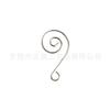 Ganchos para Cortinas de Cuentas en Stock Transfronterizos, Ganchos Metálicos Decorativos Plateados de 40 mm Estilo Navideño, Ganchos Cerrados Decorativos en Stock