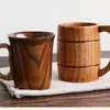 Taza de madera de estilo japonés transfronteriza, taza de sake de madera de azufaifo, taza de agua de madera maciza, taza portátil, taza de té con logotipo láser