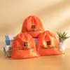 Fabricante Bolsa de Seda e Cetim Tecido de Seda e Cetim Cordão Bolso com Aba Calças Estampa Seda Lisa Lingerie Peruca Saco de Poeira de Seda e Cetim Personalização