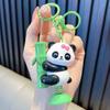 Panda de cola macia chaveiro balançante pingente boneco de desenho animado ornamentos de mochila chaveiro de carro criativo atacado