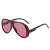 Nuevas gafas de sol aviador europeas y americanas de montura grande para caras grandes, elegantes para hombres y mujeres, gafas de sol para conductor con protección UV