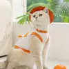 Roupas para Gatos Novo Estilo Primavera e Verão Finas Respiráveis Engraçadas com Estampa de Frutas Coleira Peitoral para Gatos Adultos e Filhotes Roupas para Pets