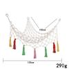 Red de Bolsillo Triangular para Juguetes de Niños Juguete de Peluche Cuerda de Algodón Tejido a Mano Encaje Hamaca Colgante de Almacenamiento