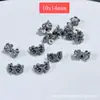 Colgante de Flor de Loto de Plata Sanqi de Plata Vieja de Shanxi Pequeñas Flores Accesorios Componentes para Manualidades y Joyería DIY