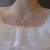 Collar de Perlas Casual para Mujer Colgante de Circonita Cadena para Clavícula 2025 Nuevo Estilo Popular Lujo Accesible Nicho Collar de Alta Gama