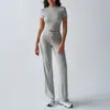 Moda europea y americana transfronteriza para mujer colección primavera/verano 2026: conjuntos elegantes, de color liso, cuello redondo, estilo casual urbano y a la moda para mujer