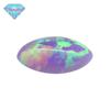 Huagang Gem Artificial OPAL Cavalo Em forma de olho Sintético OPAL Anéis de pedra nua Cor de fogo Aobao Flat Bottom Diamond OP40