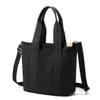 Bolso de lona nuevo de estilo japonés muy elegante, moderno y sencillo, bolso tote de gran capacidad, adecuado para el uso diario, bolsa para el almuerzo multiusos para mujer