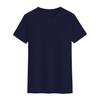 Camiseta de Algodão Puro com Gola Redonda para Impressão de Logo Gratuita Camisa Publicitária Cultural Bordada Uniforme de Classe Roupas para Trabalho em Equipe Atacado em Estoque