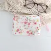 Linda Bolsa de Almacenamiento Floral, Bolsa Portátil de Alto Valor para Labiales, Bolsa para Retoques de Maquillaje, Adorable Mini Bolso de Mano para Mujeres