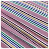 236 # Canalé Doble 1*1 (011) Tejido de Punto Rayado Algodón Puro Canalé Fino Hilo Rayado Horizontal Teñido en Hilo
