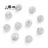 Venda Quente Transfronteiriça Broca de Bola com Furo Reto de 10mm Bola de Bayberry Contas Shambhala Acessórios de Cabelo DIY Acessórios para Pulseira Várias Cores