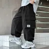 Pantalones Casuales de Trabajo Elegantes para Niños Otoño 2026 Nuevos Pantalones Largos Holgados con Múltiples Bolsillos para Niños Primavera y Otoño Modernos