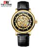 Reloj Mecánico Automático Sencillo con Incrustaciones de Diamantes Tewes para Tiktok, Reloj Deportivo de Lujo Ligero de Moda Tendencia 8462B