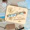 Artesanías Decorativas de Madera para Bodas y Deseos Transfronterizos Regalo de Boda Sobre de Regalo de Dinero Artesanías de Tubo de Ensayo