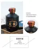 Botella de Vino Pequeña Mate Antigua, Botella de Vino Vacía de Cerámica de Mano, Tarro de Licor de Barro de Medio Libra 0.5kg, Jarra de Vino y Juego de Vino