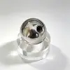 Bola de acero macizo de acero al carbono con agujero, bola de acero roscada M4, bola de hierro perforada, agujero pasante, agujero ciego, cabeza de bola roscada, tuerca esférica