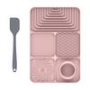 Mantel Individual de Silicona para Lamer Mascotas Tapete para Comida Lenta Bandeja para Mascotas con Ventosa Antideslizante Tapete de Alimentación para Gatos y Perros Tapete Antidesbordamiento Antiahogo