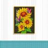 Kit de Material para Ponto Cruz Transfronteiriço, Borboleta Colorida Girassol, Kit Simples DIY Feito à Mão para Decoração de Sala de Estar, Venda por Atacado do Fabricante