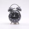 Reloj despertador de doble campana supergrande de 4 pulgadas, esfera de personalidad creativa, clásico silencioso para estudiantes, reloj de mesa GH823
