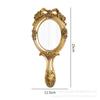Estilo Europeu ins Estilo Pequeno Espelho Creative Retro Handle Mirror Handheld Mirror High Princess Francês Handheld Mirror