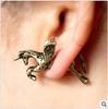 Moda europeia e americana estilo punk retrô um animal de chifre cavalo brincos de piercing personalidade Pégaso brincos de animal joias atacado