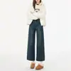 2026 Más Terciopelo Persona Pequeña Elásticos Rectos Pierna Jeans Cintura Media Versátiles Persona Pequeña Ocho Nueve Puntos Pierna Cigarrillo Abuela