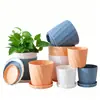Maceta de plástico creativa de sarga, maceta pequeña simple moderna nórdica para plantas de jardín, maceta grandeAthens gruesa hecha a medida