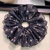 Super Heavy Industry High-grade Floral Grande Intestino Anel de Cabelo All-match Elegante Doce Impresso Cabeça Corda Boutique Acessórios para o Cabelo