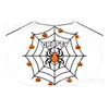 Capa Naranja de Halloween Hecha a Medida de Fábrica con Estampado de Fantasma y Calavera para Niños, Capa Original con Cordón para Niñas