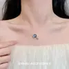 El mismo estilo que en Xiaohongshu: Collar Redondo de Cuentas Translúcidas, Soñador y Lujoso, con un Diseño Moderno, Sofisticado y Versátil, con Perlas y Diamantes Brillantes