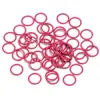 Anéis Circulares Coloridos, Anéis Simples e Duplos, Acessórios para Joias DIY Feitos à Mão, Anéis Circulares Fechados Coloridos, Pulseiras com Contas de Anel Único, Ferro Feito à Mão