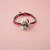 Diadema navideña linda cuerda para el pelo Cuerda para atar el pelo de chica japonesa y coreana Banda para el pelo de estudiante Cubierta de cuero de celebridad de internet ins Goma elástica para niños