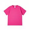 Algodão 400g Pesado Algodão de Fibra Longa Branco Puro Algodão Puro Camiseta de Manga Curta Verão Gola Redonda Solta Versátil Camiseta Básica