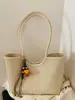 Bolso Tejido de Gran Capacidad para Viajes Diarios para Mujer, Nuevo Estilo Verano 2026, Bolso Cesta de Alto Valor, Bolso Tote a la Moda