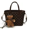 Bolso Cruzado Viaje Colgante Nuevo Sensación Femenina Terciopelo Retro Versátil Gamuza Otoño/Invierno De Mano Dibujos Animados Hombro 2026
